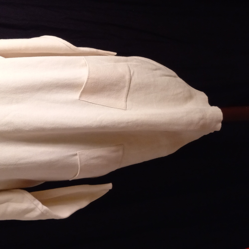 A Pea In The Pod 2 Maternity Cream TurtleNeck Long Sleeves Sweater Dress - Picture 3 of 10